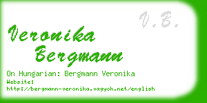 veronika bergmann business card